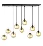 Emibig Colgante De Luz Cosmo Acero Negro | Apta para 9x E14 - Max 10W