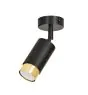 Emibig Luz de techo Hiro Acero Negro | Apta para 1x GU10 - Max 10W