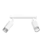 Emibig Luz de techo Hiro Acero Blanco | Apta para 2x GU10 - Max 10W