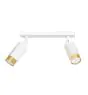 Emibig Luz de techo Hiro Acero Blanco | Apta para 2x GU10 - Max 10W