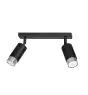 Emibig Luz de techo Hiro Acero Negro | Apta para 2x GU10 - Max 10W