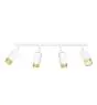 Emibig Luz de techo Hiro Acero Blanco | Apta para 4x GU10 - Max 10W