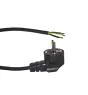 Noxion Cable De Alimentación de alimentación Negro - Schuko Europlug + Extremos abiertos - 5m - 3 pole 0,75mm2