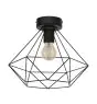 Eglo Luz de techo Tarbes Acero Negro | IP20 - Apta para 1x E27 