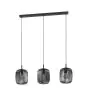 Eglo Colgante De Luz Romazzina Acero Negro | IP20 - Apta para 3x E27 