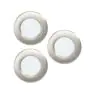 Multipack 3x Eglo Empotrado Foco Fueva 6 Plástico Níquel Satinado 11.1W 1350lm - 827-840-865 CCT