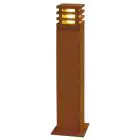 SLV Cuadrado 70 Lámpara de pie Acero Oxidado Cuadrado | Al Aire Libre - IP55 - Apta para 1x E27 