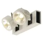SLV Kalu Doble Pared y Luz de techo Aluminium Blanco 31W 2000lm - 830 Luz Cálida | Regulable 