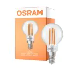Osram Classic LED E14 Esférica Con Filamento Clara 2.2W 470lm - 840 Blanco Frio | Reemplazo 40W