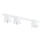 Emibig Luz de techo Nano Acero Blanco | Apta para 3x GU10 (AR111) - Max 12W