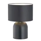Emibig Lámpara De Mesa Aspen Acero Negro | Apta para 1x E27 - Max 15W