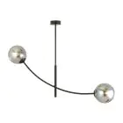 Emibig Luz de techo Hunter Acero Negro | Apta para 2x E14 - Max 10W