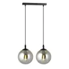 Emibig Colgante De Luz Cosmo Acero Negro | Apta para 2x E14 - Max 10W