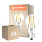 Multipack 4x Ledvance Classic LED E27 Pera con Filamento Clara 11W 1521lm - 827 Luz muy Cálida | Regulable - Reemplazo 100W