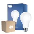 Multipack 4x Philips Classic LED Bulbo E27 Pera Mate 13W 2000lm - 827 Luz muy Cálida | Reemplazo 120W