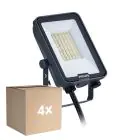 Multipack 4x Philips Proyector LED Ledinaire BVP167 20W 2400lm 110D - 830-840-865 CCT | IP65 - Simétrico