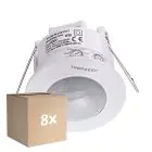 Multipack 8x Thorgeon Sensor de movimiento PIR Blanco | IP20 | 6M | Max 800W