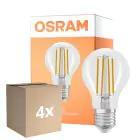 Multipack 4x Osram Parathom Classic LED E27 Pera Con Filamento Clara 6.5W 806lm - 822-827 Dim To Warm | Regulable - Reemplazo 60W