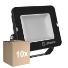Multipack 10x Ledvance Proyector LED Compacto Negro 50W 5000lm 100D - 865 Luz de Día | IP65 - Simétrico 