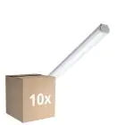 Multipack 10x Philips Pantalla LED Estanca WT060C 28W 3400lm - 840 Blanco Frio | 150cm - 1x Cableado De Paso
