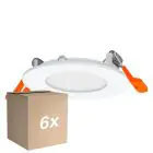 Multipack 6x Ledvance Downlight LED Slim Recess Blanco 4.5W 240lm 110D - 840 Blanco Frio | 85mm - Recorte 72mm