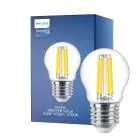 Philips Master Value LED Lustre E27 Esférica con Filamento Clara 3.4W 470lm - 927 Luz muy Cálida | Mejor reproducción de color - Regulable - Reemplazo 40W