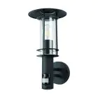 Eglo Luz De Pared Lisio 1 Acero Inoxidable Negro | IP44 - Apta para 1x E27 - Sensor De Movimiento