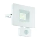 Eglo Luz De Pared Faedo 3 Aluminium Blanco 21W 2300lm - 850 Blanco Frio | IP44 - Sensor De Movimiento