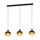 Eglo Colgante De Luz Oilella Acero Negro Oro | IP20 - Apta para 3x E27 